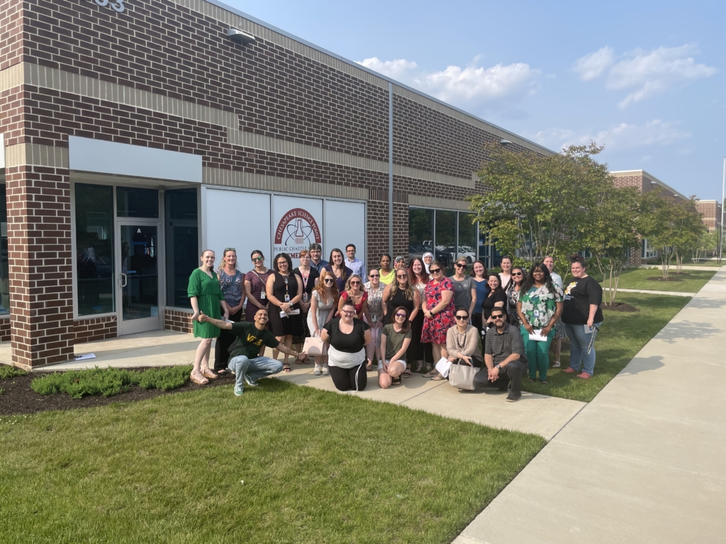 CSP ES Team Tours New School Site Chesapeake Science Point Elementary